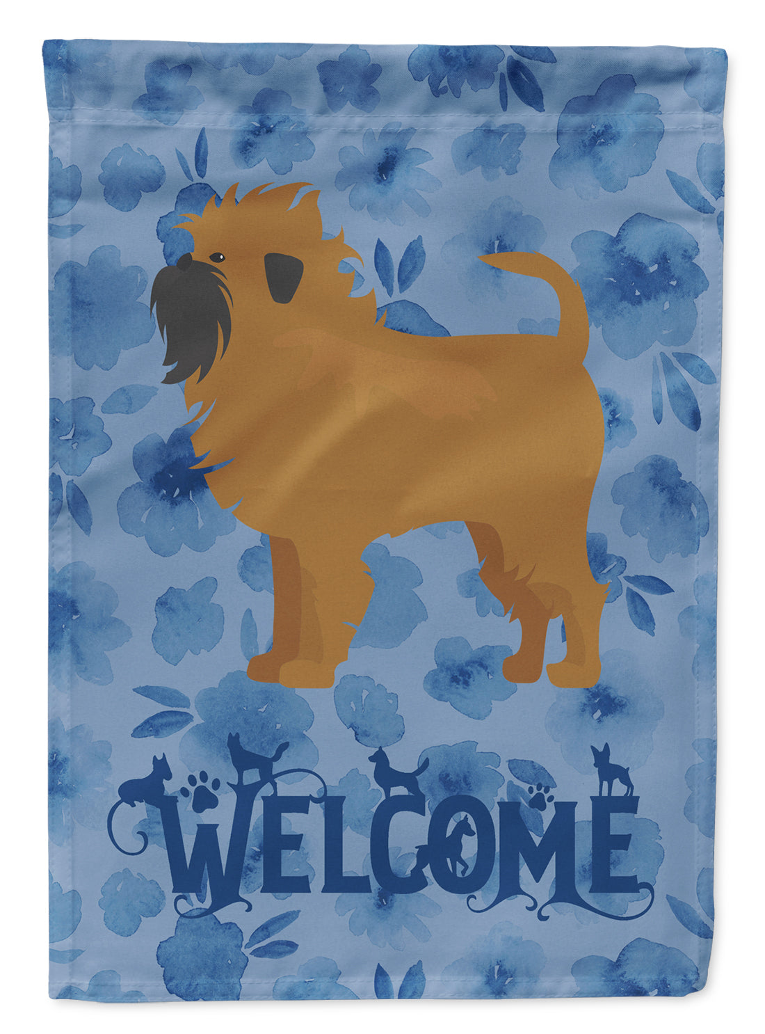 Affenpinscher #1 Welcome Flag Canvas House Size CK5962CHF  the-store.com.