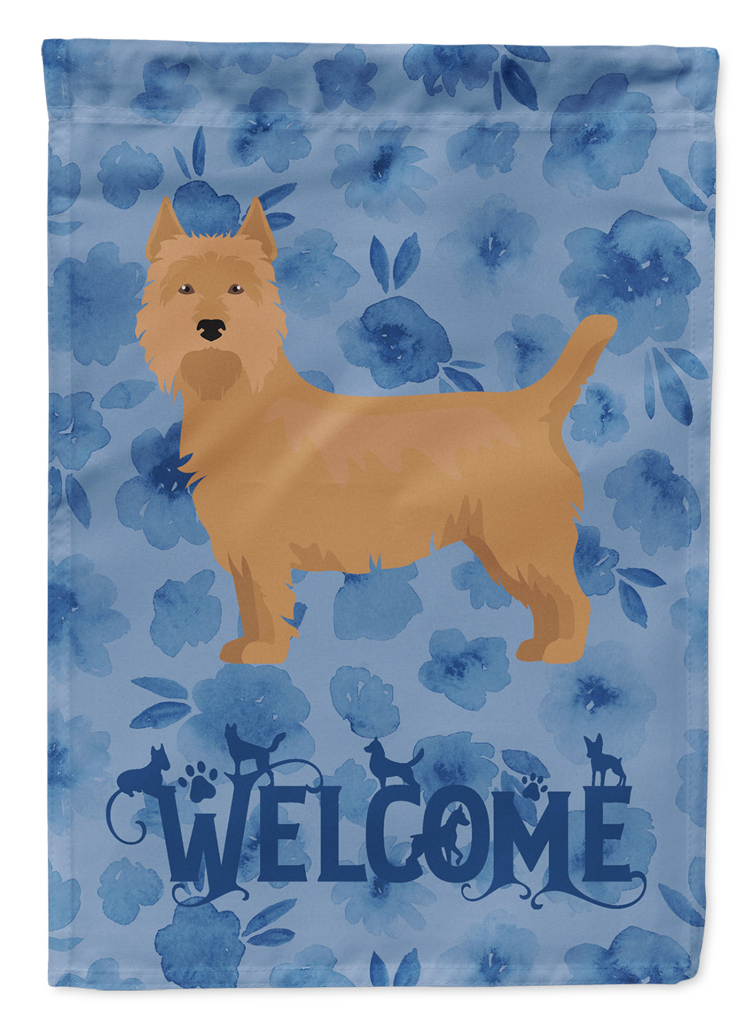 Australian Terrier Welcome Flag Garden Size CK5968GF  the-store.com.