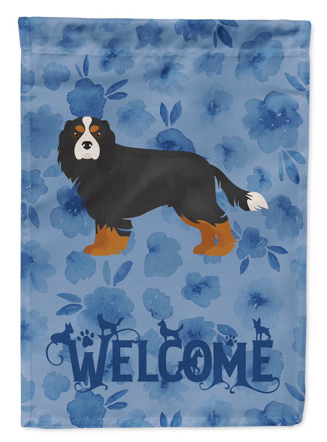 Cavalier King Charles Spaniel Welcome Flag Garden Size CK5975GF  the-store.com.