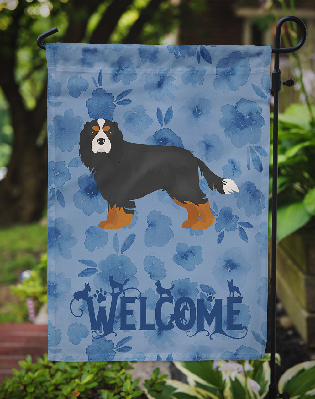 Cavalier King Charles Spaniel Welcome Flag Garden Size CK5975GF  the-store.com.