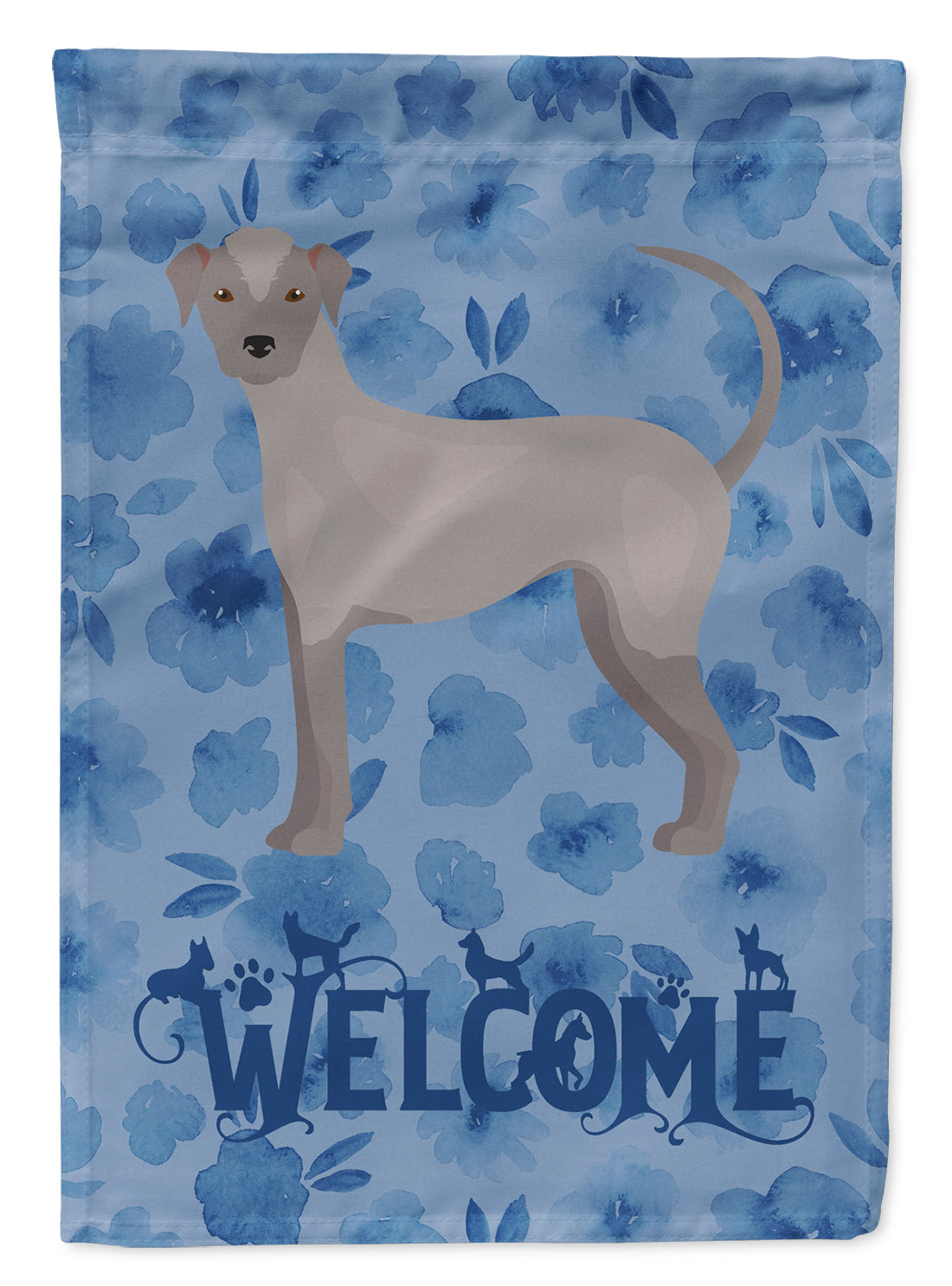 Ecuadorian Hairless Dog Welcome Flag Canvas House Size CK5983CHF  the-store.com.