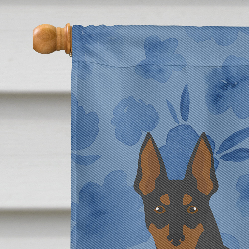 English Toy Terrier #2 Welcome Flag Canvas House Size CK5989CHF  the-store.com.