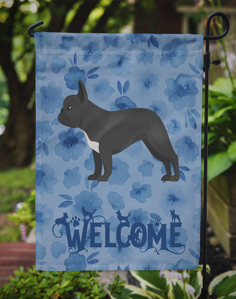 French Bulldog #1 Welcome Flag Garden Size CK5991GF  the-store.com.