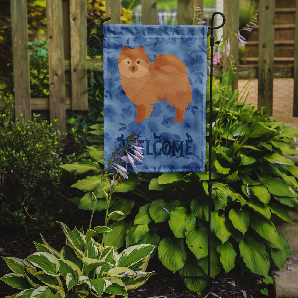 German Spitz #2 Welcome Flag Garden Size CK5994GF  the-store.com.