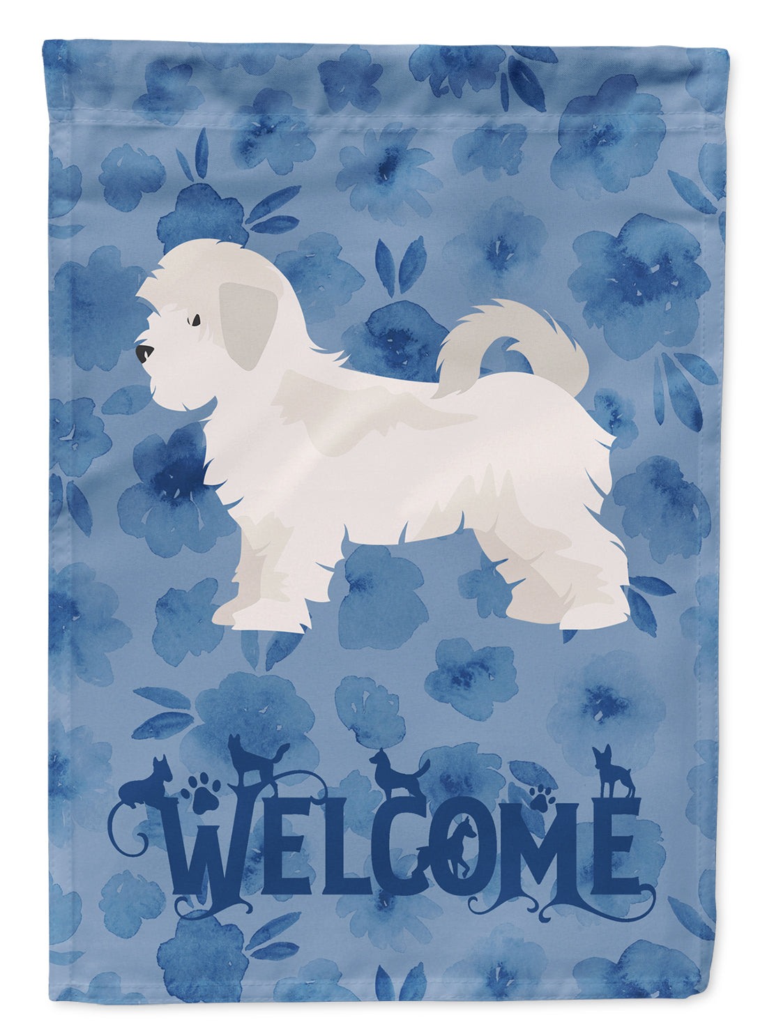 Maltese Puppy Cut Welcome Flag Garden Size CK6016GF  the-store.com.