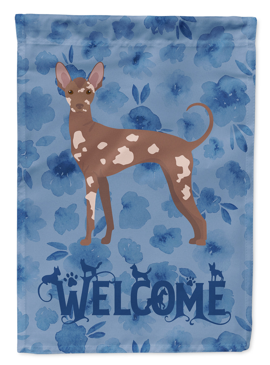 Mexican Hairless Dog #2 Welcome Flag Canvas House Size CK6021CHF  the-store.com.