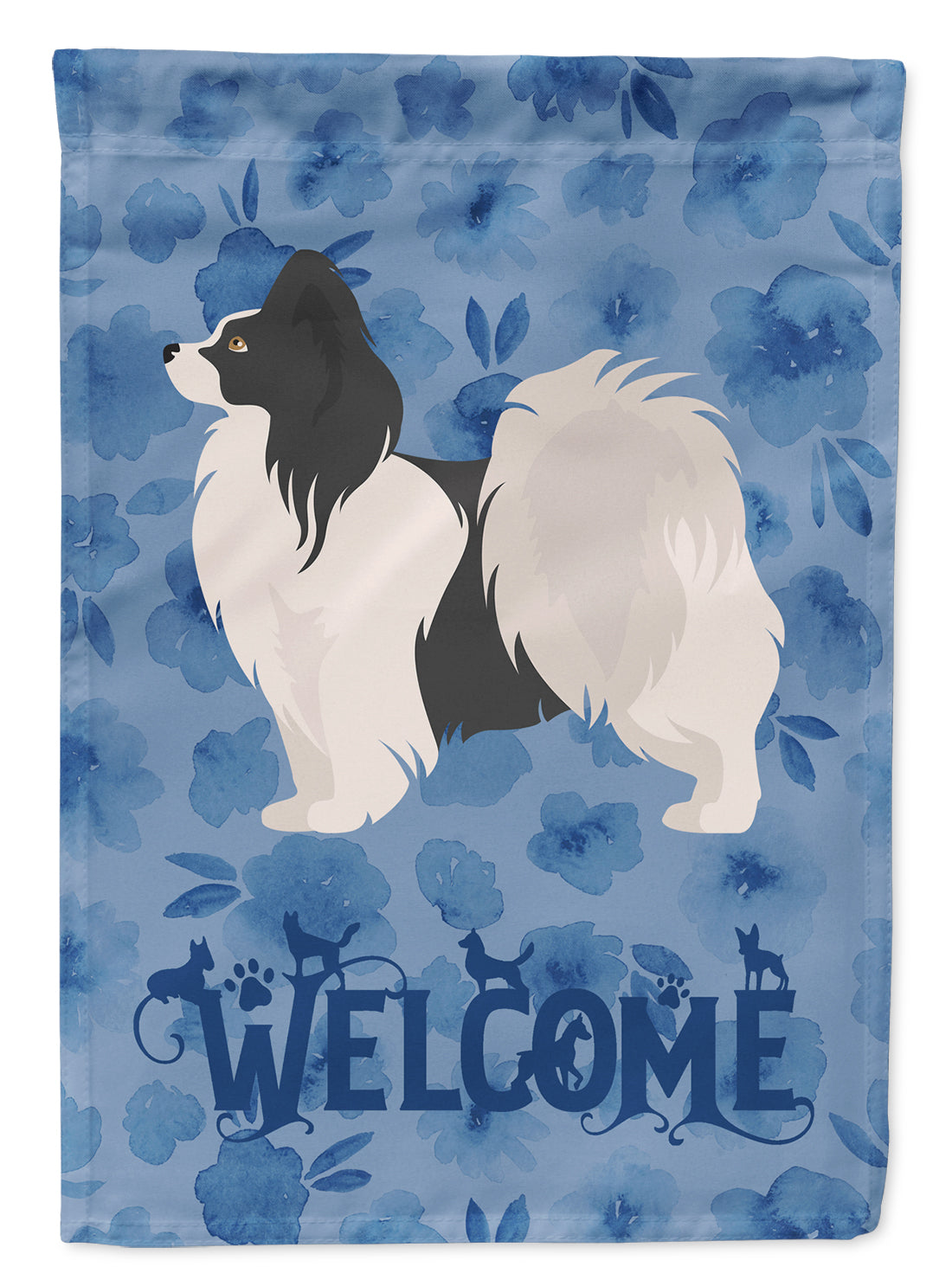 Papillon #2 Welcome Flag Garden Size CK6028GF  the-store.com.