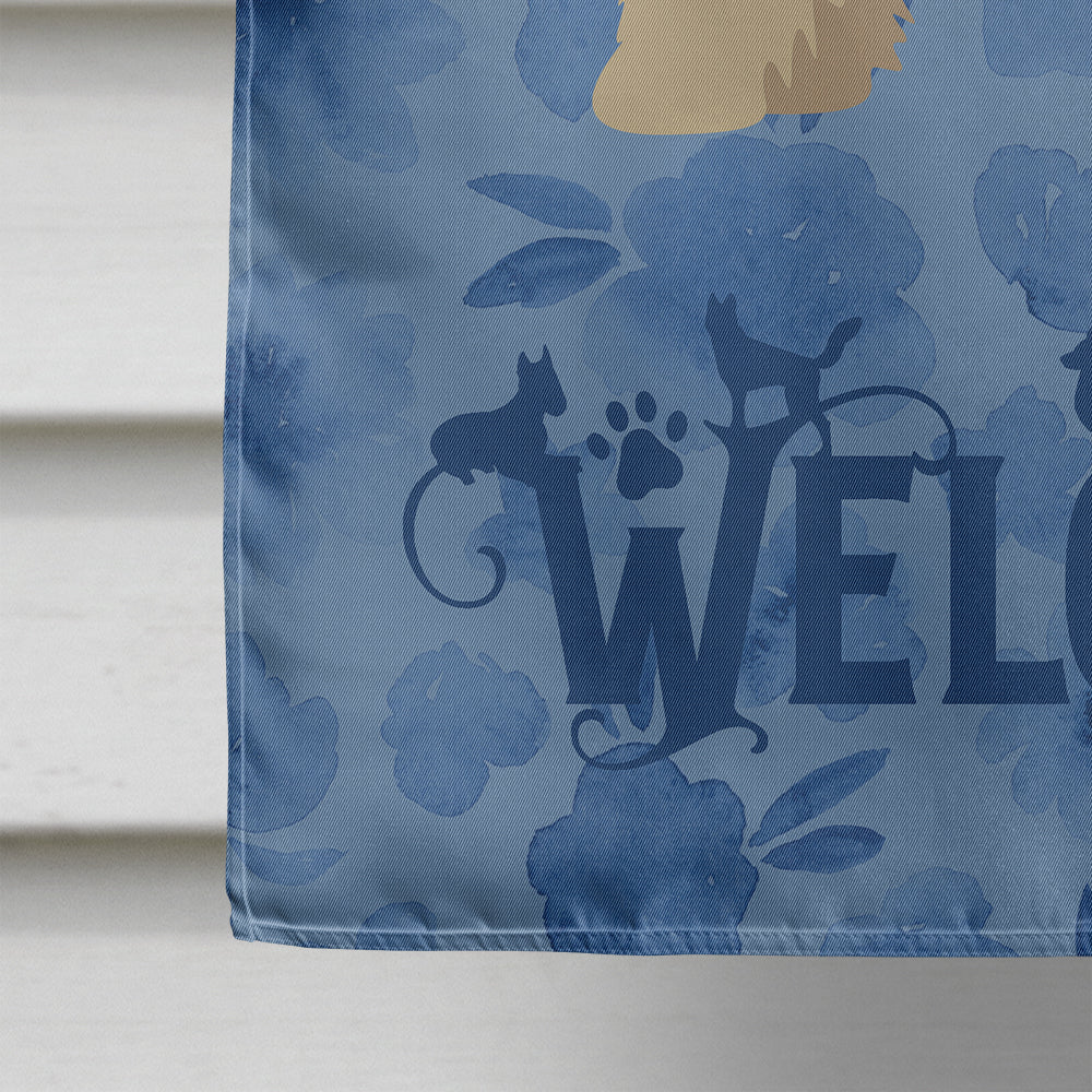 Russian Lapdog Welcome Flag Canvas House Size CK6044CHF  the-store.com.