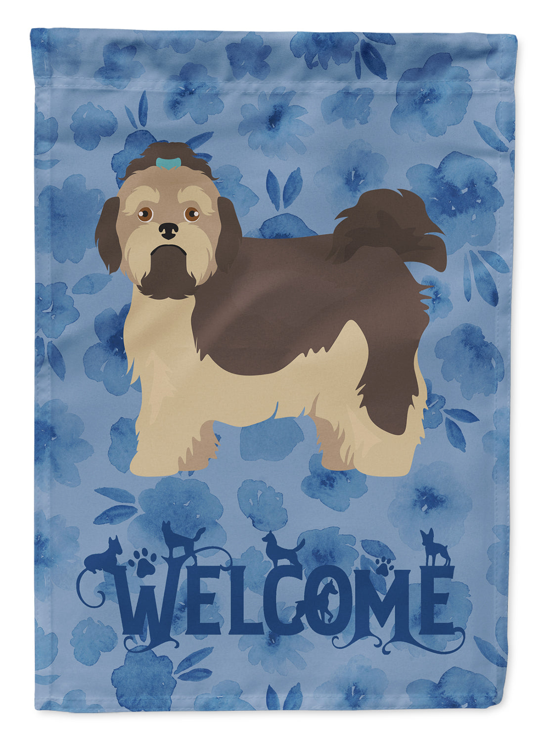 Russian Lapdog Welcome Flag Garden Size CK6044GF  the-store.com.