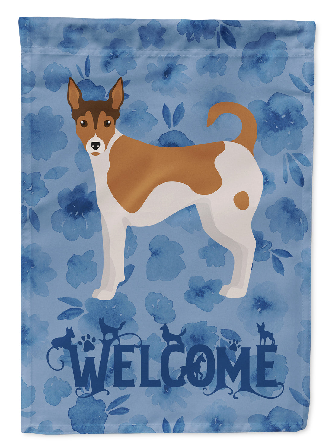 Tenterfield Terrier Welcome Flag Garden Size CK6052GF  the-store.com.