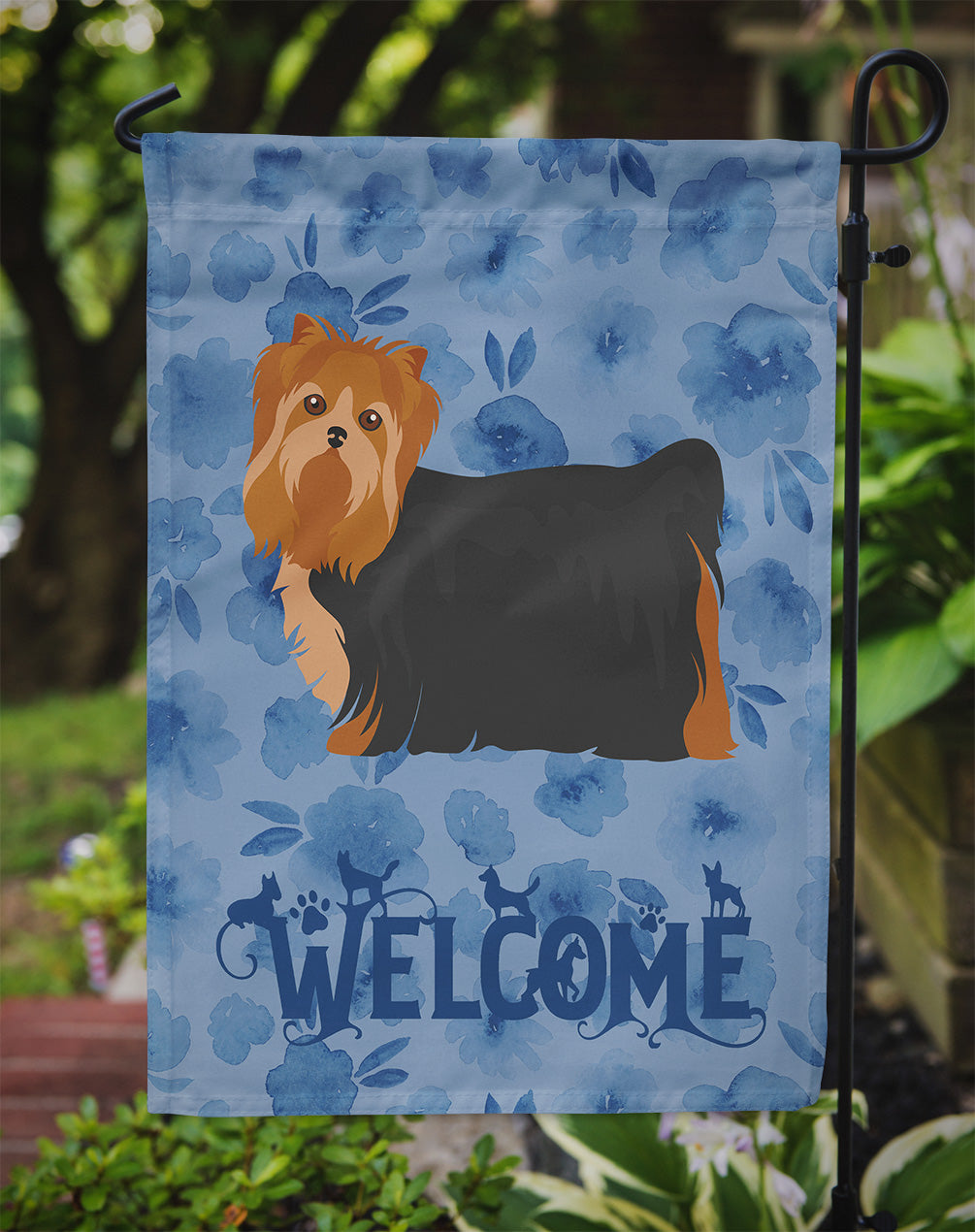 Yorkshire Terrier #2 Welcome Flag Garden Size CK6057GF  the-store.com.