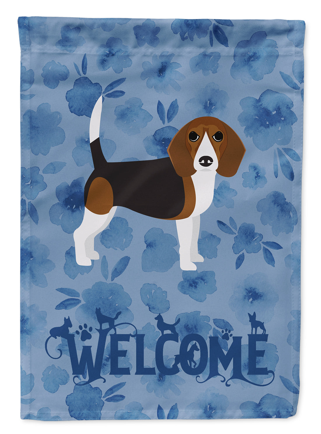 Beagle Welcome Flag Canvas House Size CK6061CHF  the-store.com.