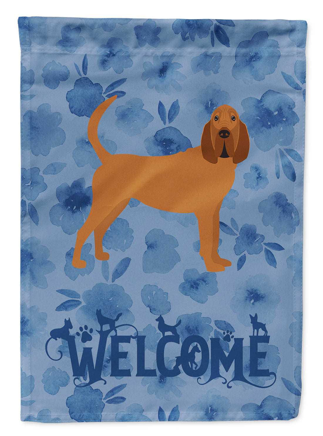 Bloodhound Welcome Flag Canvas House Size CK6064CHF  the-store.com.