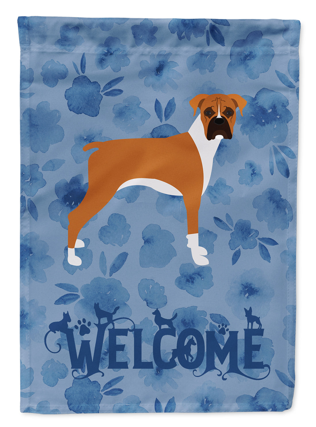 Boxer Welcome Flag Garden Size CK6065GF  the-store.com.