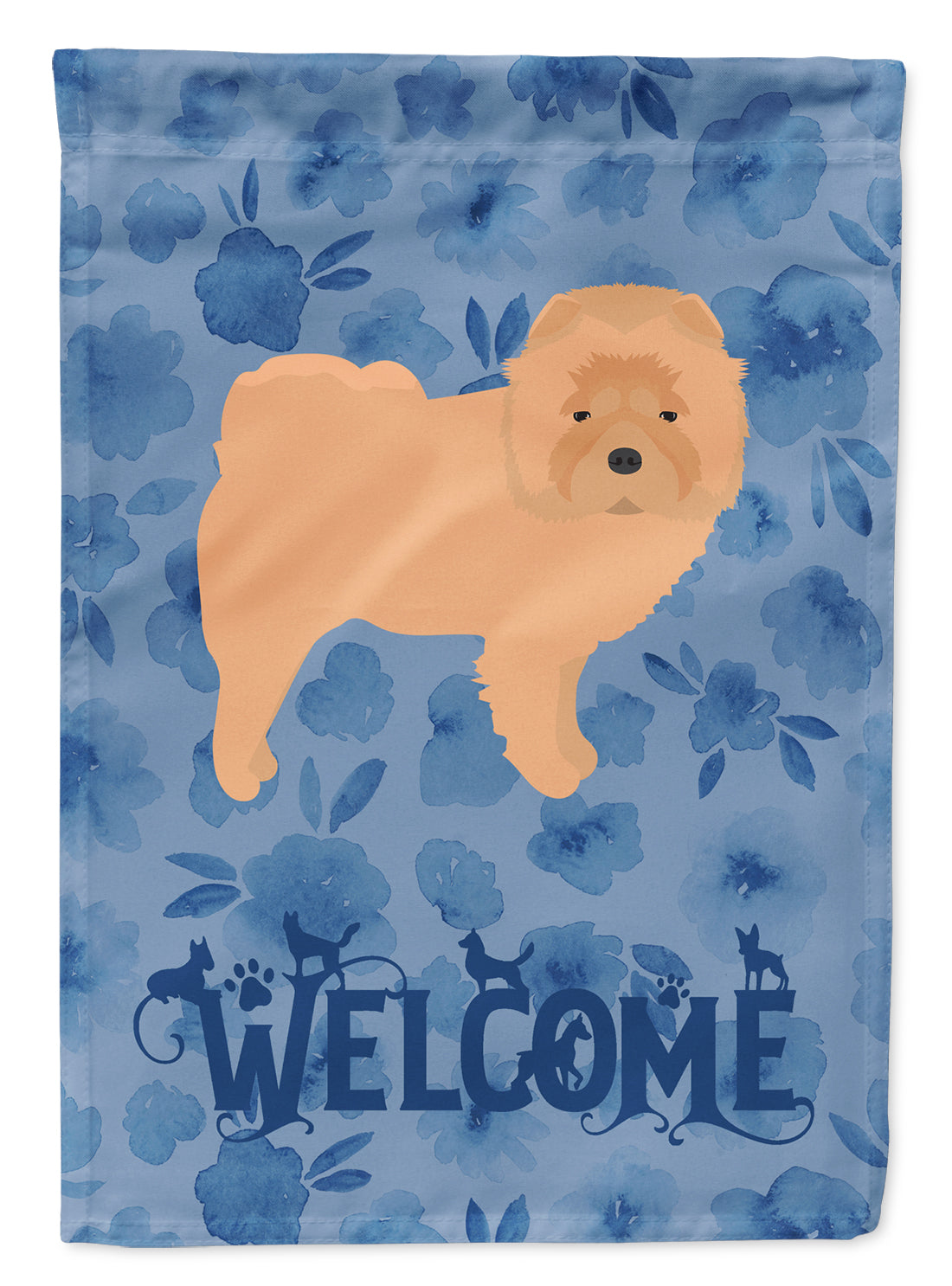 Chow Chow Welcome Flag Garden Size CK6073GF  the-store.com.