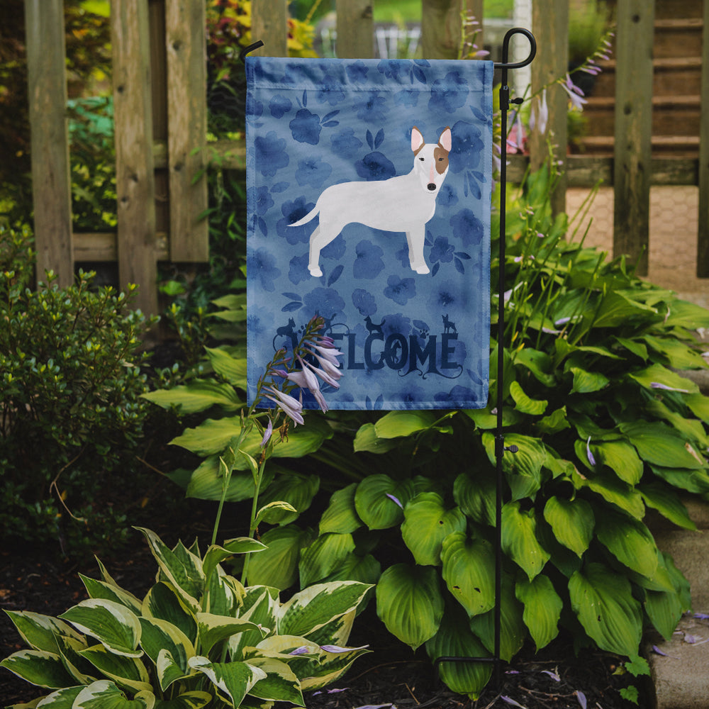 Bull Terrier Welcome Flag Garden Size CK6078GF  the-store.com.