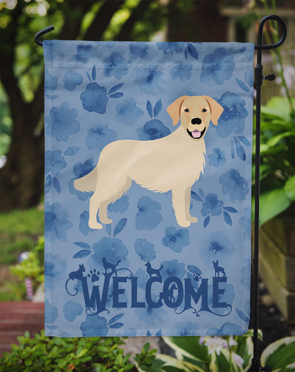 Golden Retriever Welcome Flag Garden Size CK6081GF  the-store.com.