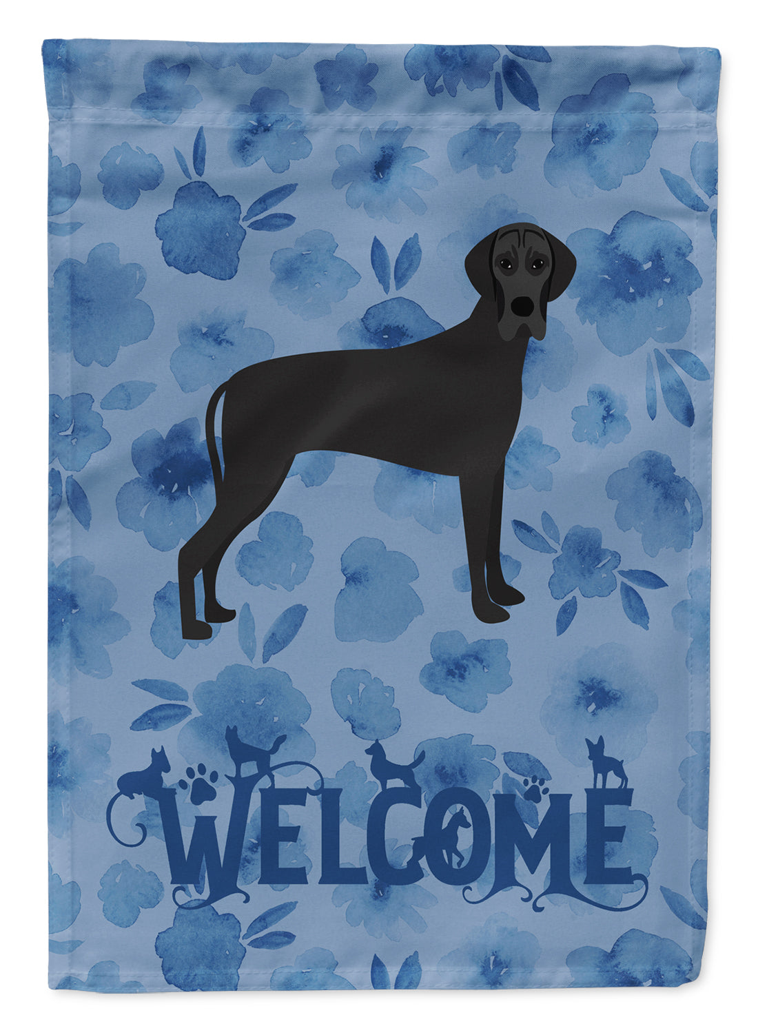 Great Dane Welcome Flag Garden Size CK6082GF  the-store.com.