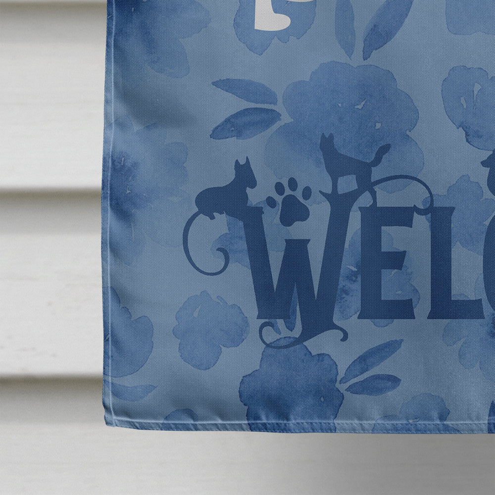 Italian Greyhound Welcome Flag Canvas House Size CK6085CHF  the-store.com.