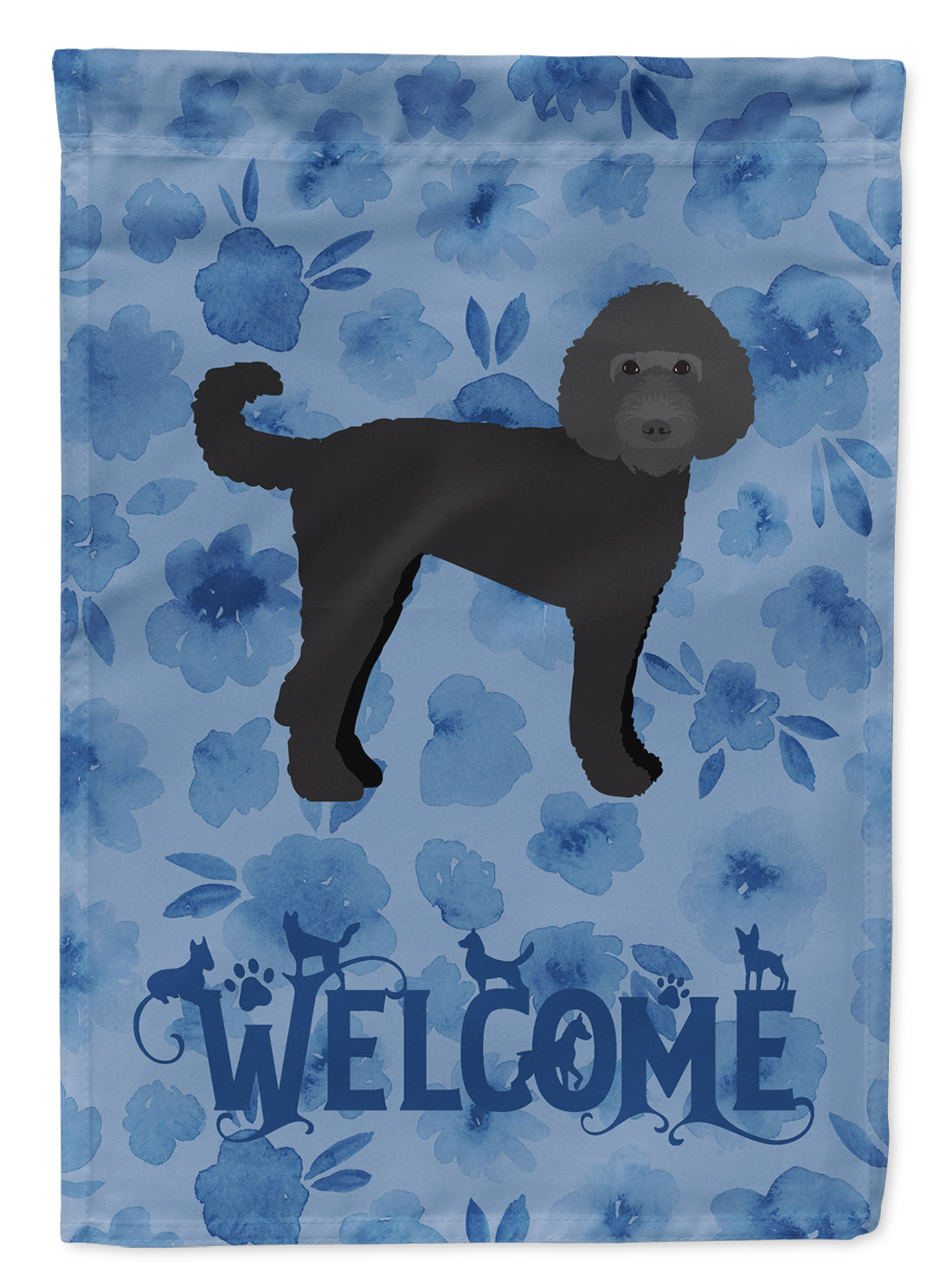 Labradoodle Welcome Flag Canvas House Size CK6087CHF  the-store.com.