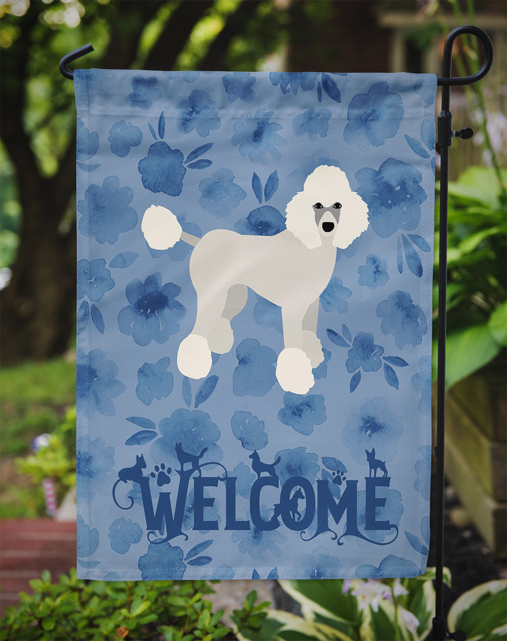 Poodle Welcome Flag Garden Size CK6095GF  the-store.com.