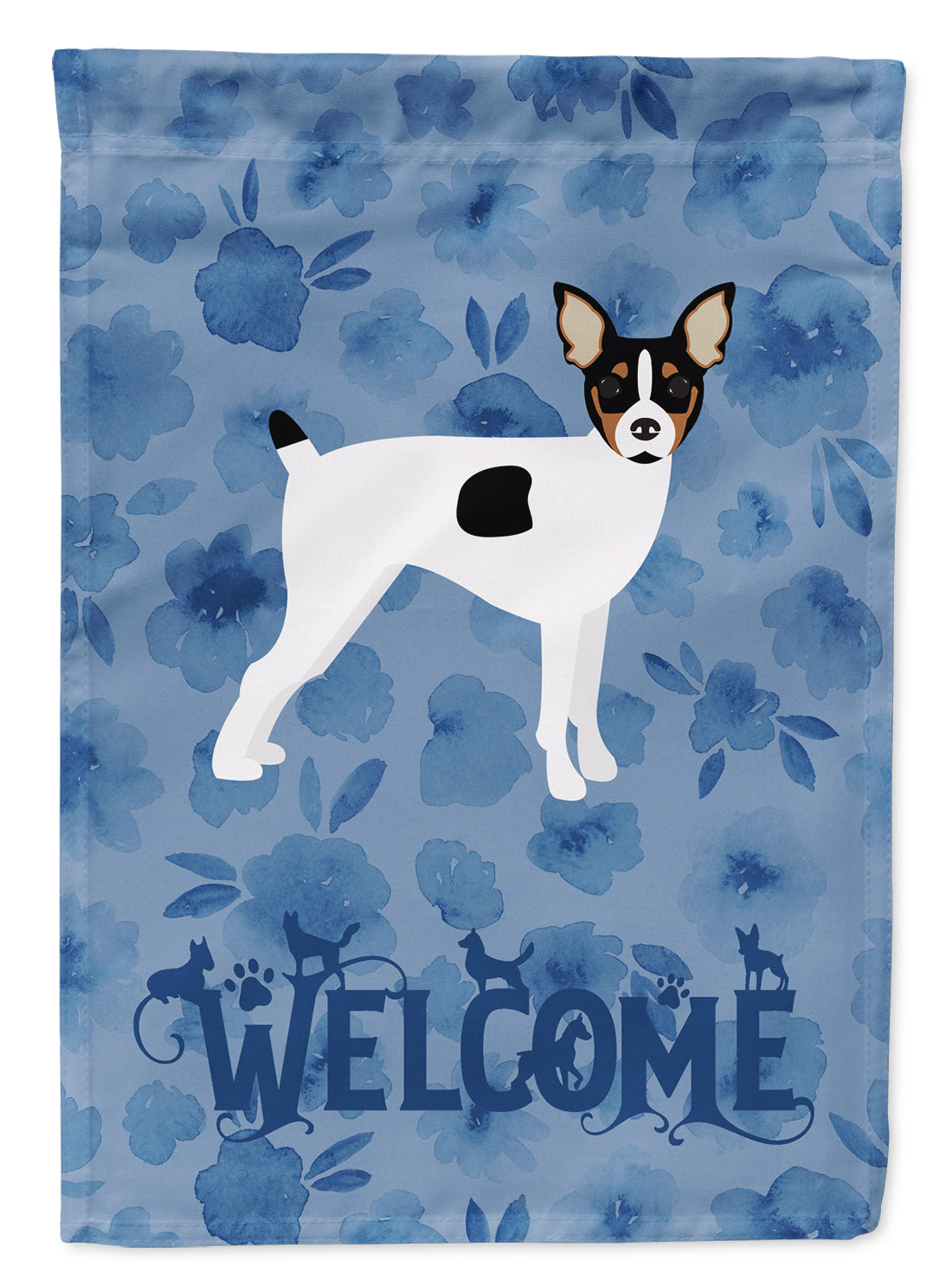 Toy Fox Terrier Welcome Flag Garden Size CK6104GF  the-store.com.