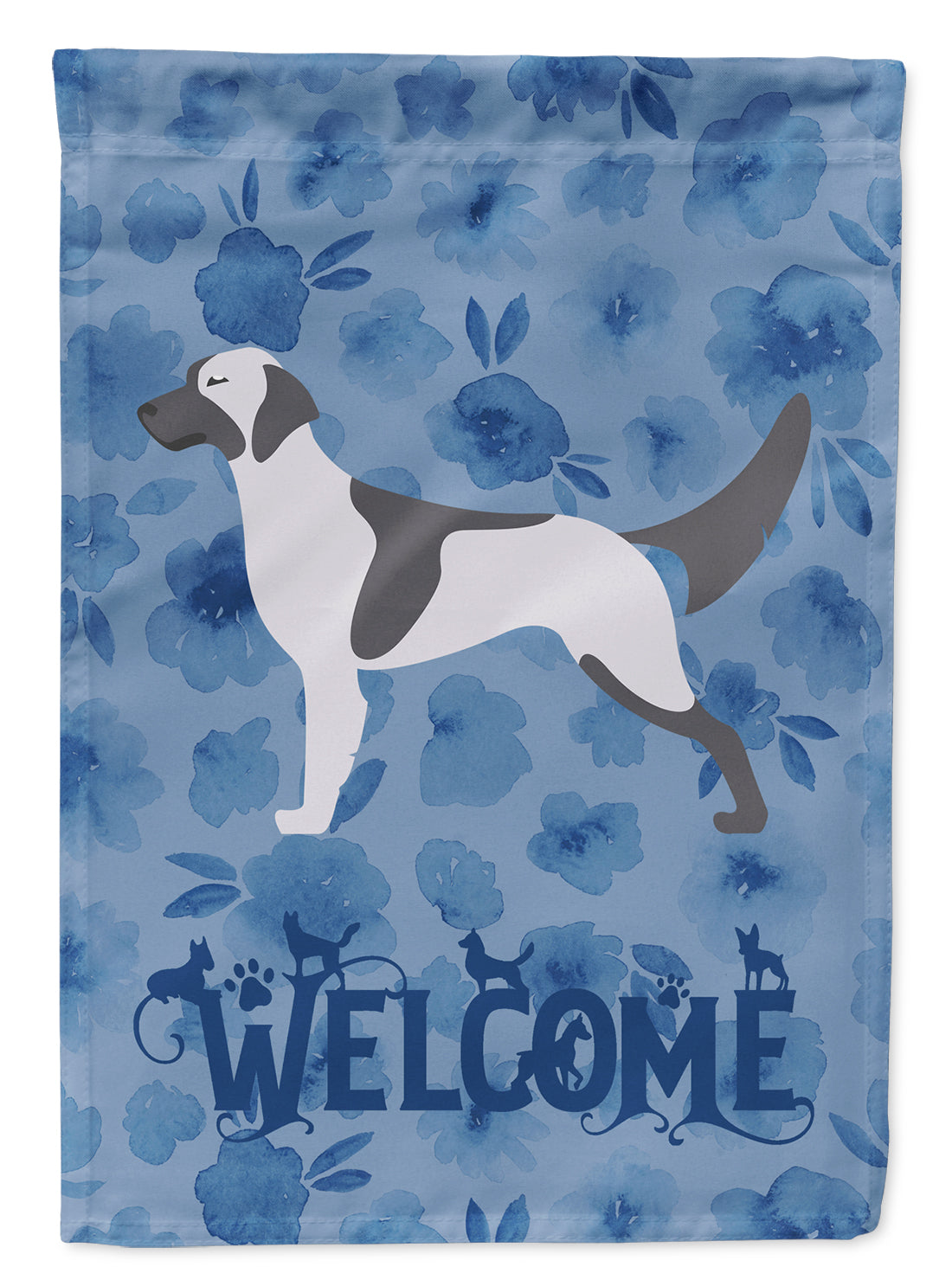 English Setter Welcome Flag Canvas House Size CK6108CHF  the-store.com.