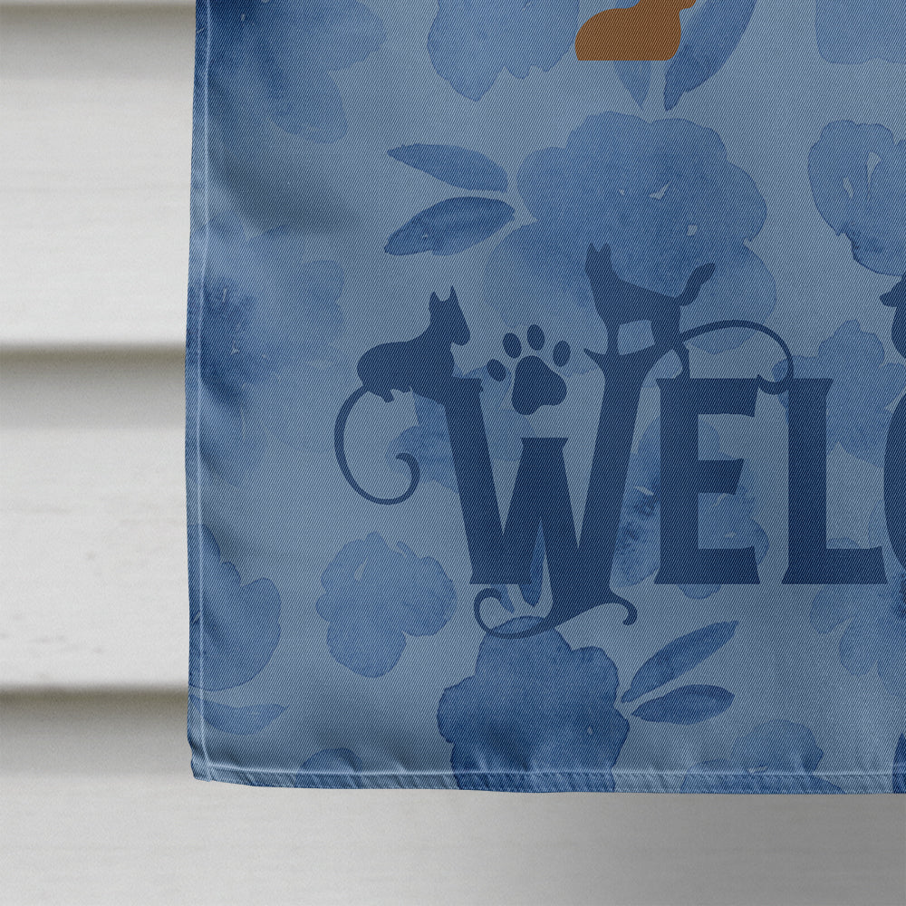 Dachshund Welcome Flag Canvas House Size CK6109CHF  the-store.com.