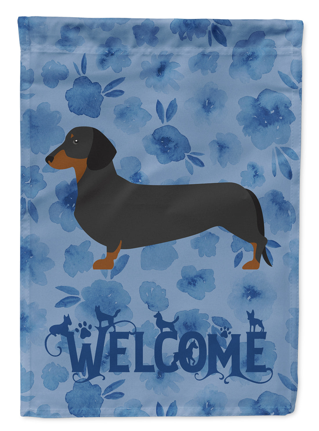 Dachshund Welcome Flag Garden Size CK6109GF  the-store.com.