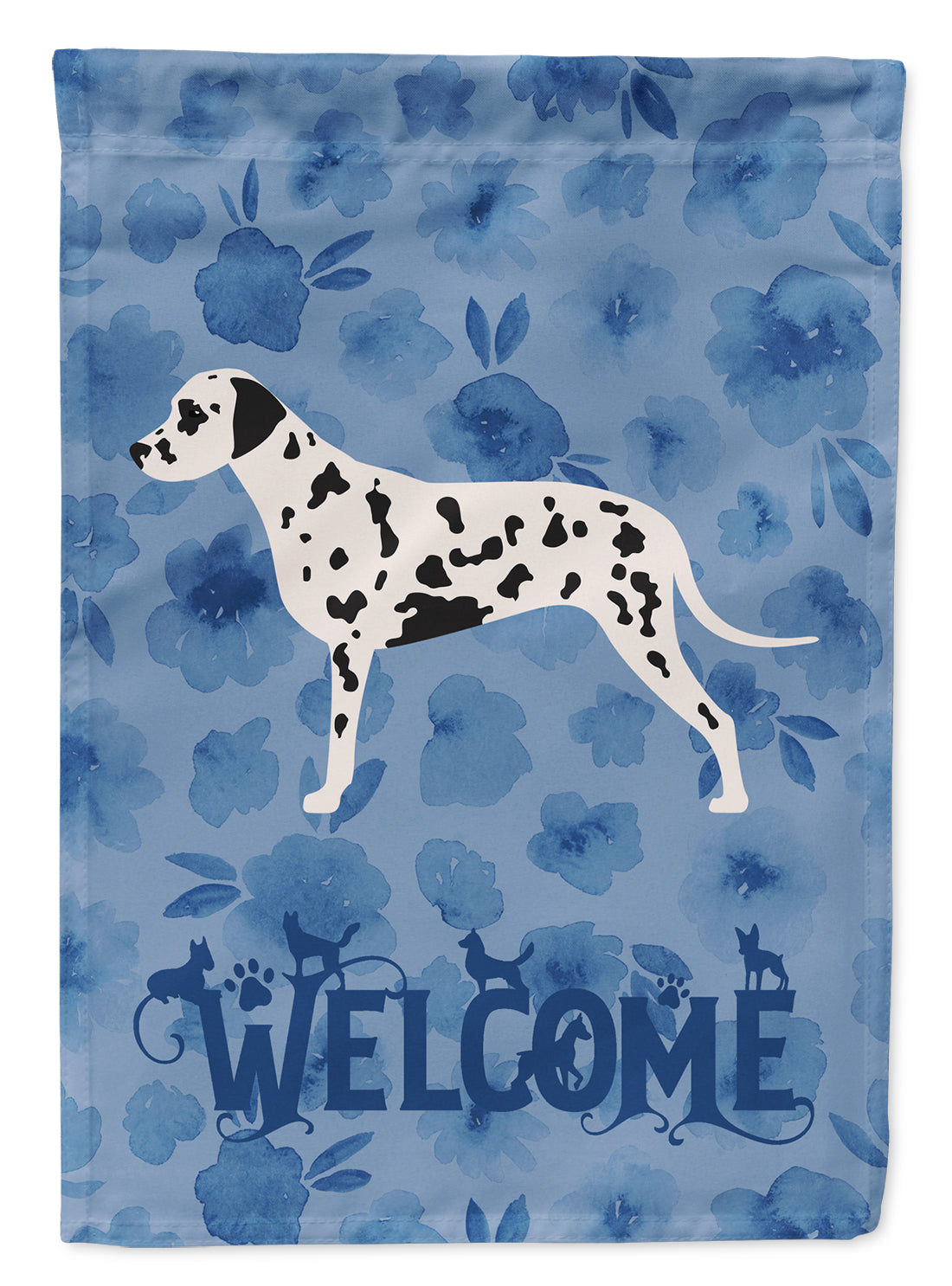 Dalmatian Welcome Flag Garden Size CK6110GF  the-store.com.