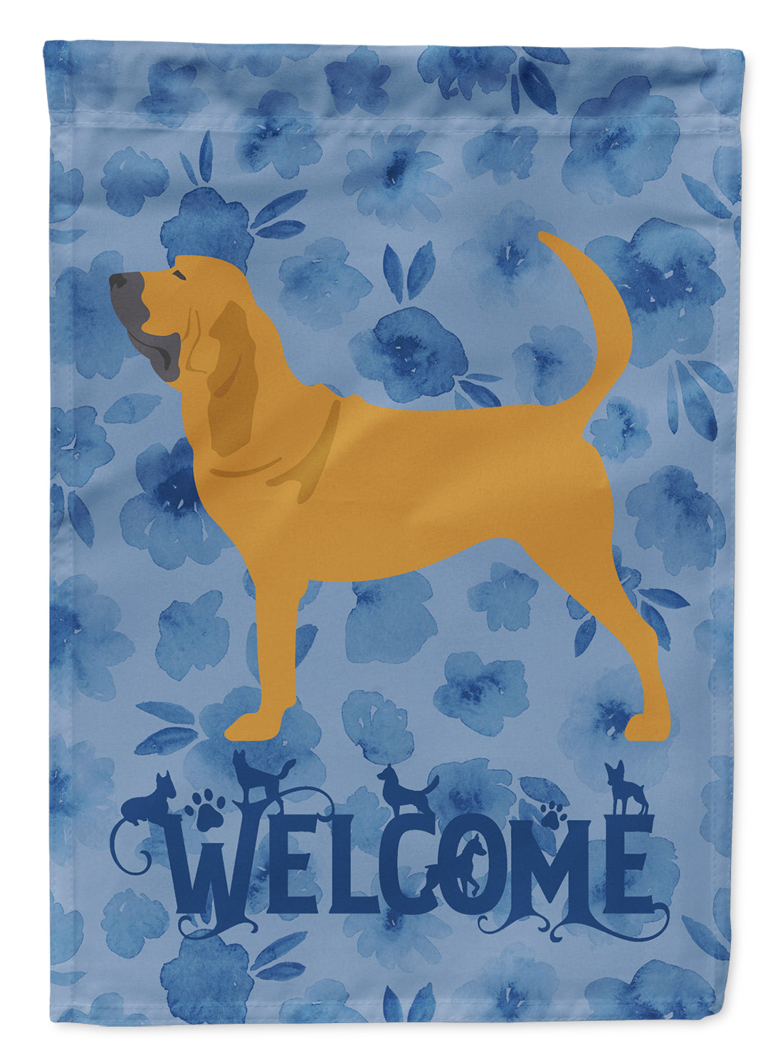 Bloodhound Welcome Flag Garden Size CK6111GF  the-store.com.