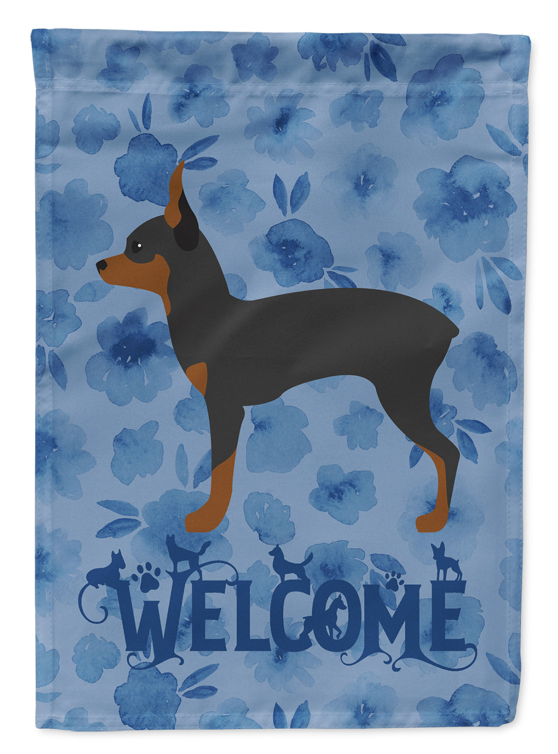 Toy Fox Terrier Welcome Flag Garden Size CK6114GF  the-store.com.