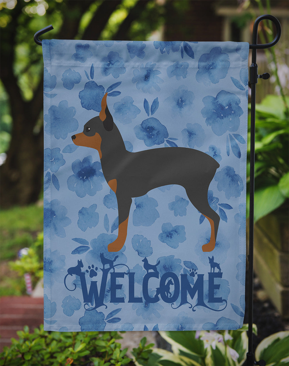 Toy Fox Terrier Welcome Flag Garden Size CK6114GF  the-store.com.