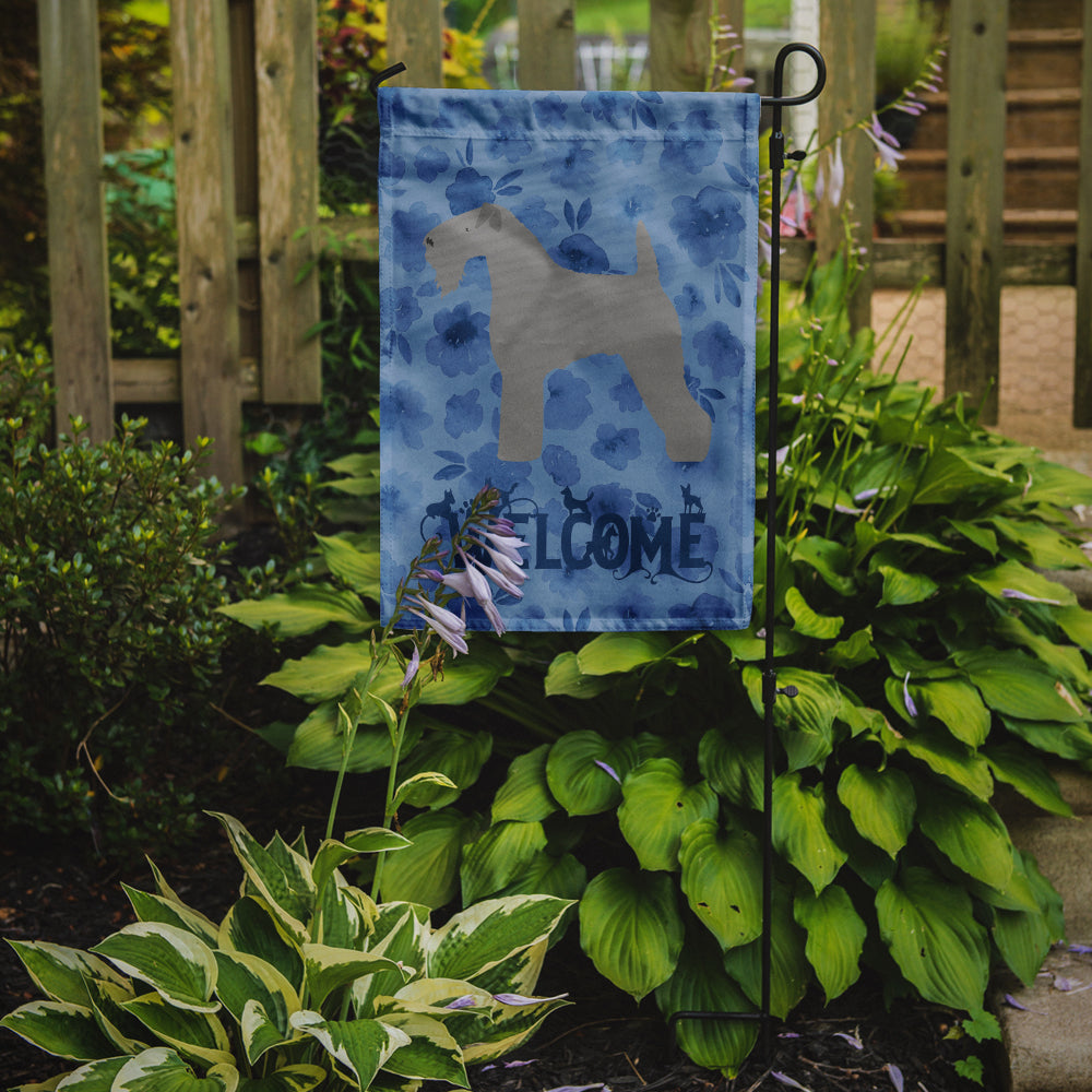 Kerry Blue Terrier Welcome Flag Garden Size CK6119GF  the-store.com.