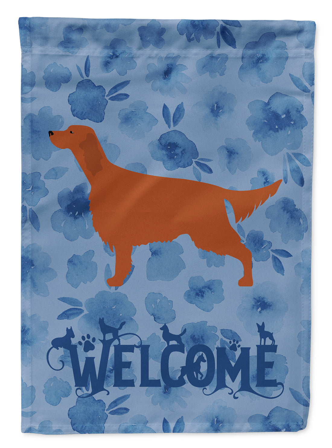 Irish Setter Welcome Flag Garden Size CK6120GF  the-store.com.