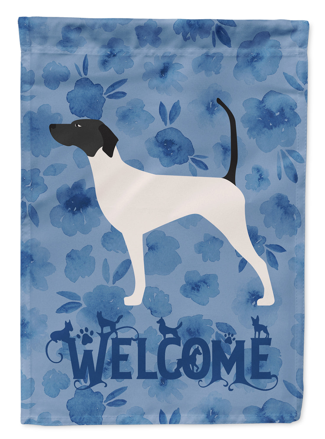 English Pointer Welcome Flag Canvas House Size CK6122CHF  the-store.com.