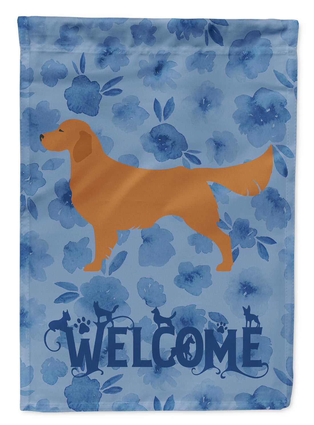 Golden Retriever Welcome Flag Garden Size CK6131GF  the-store.com.