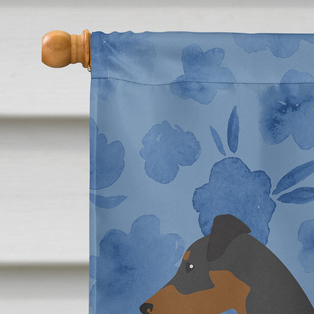 German Pinscher Welcome Flag Canvas House Size CK6140CHF  the-store.com.