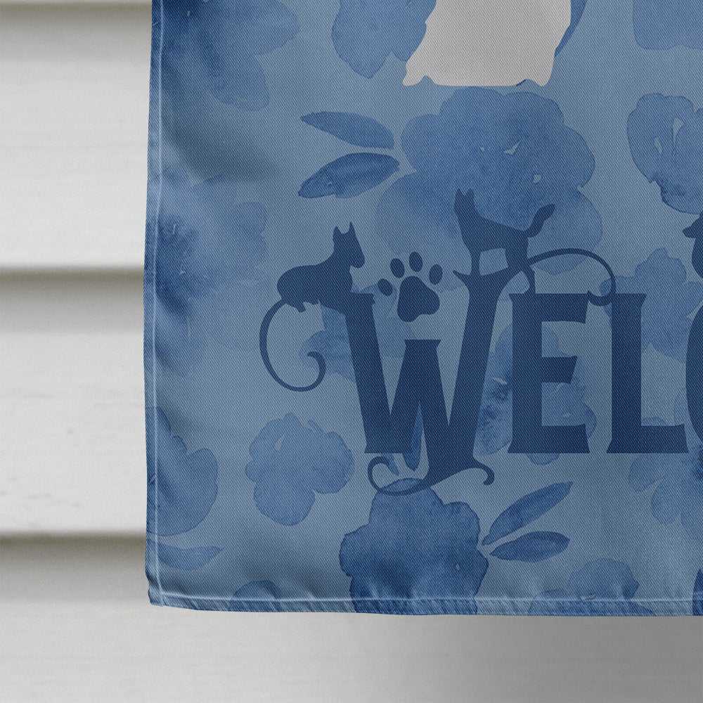 Spanish Water Dog Welcome Flag Canvas House Size CK6142CHF  the-store.com.