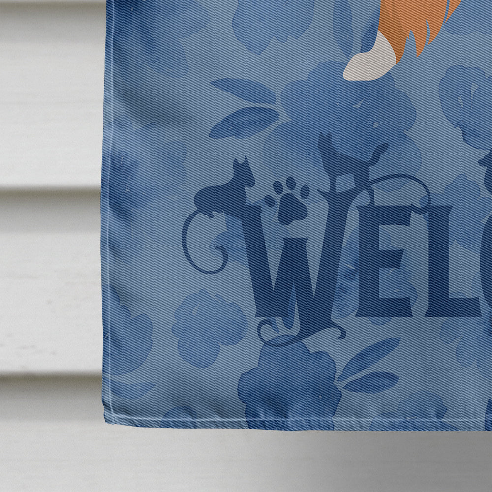 Collie Dog Welcome Flag Canvas House Size CK6143CHF  the-store.com.