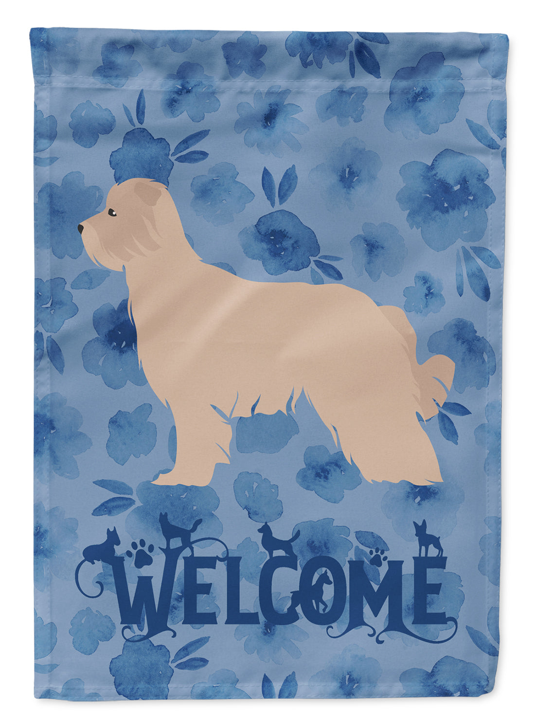 Pyrenean Shepherd Dog Welcome Flag Canvas House Size CK6145CHF  the-store.com.