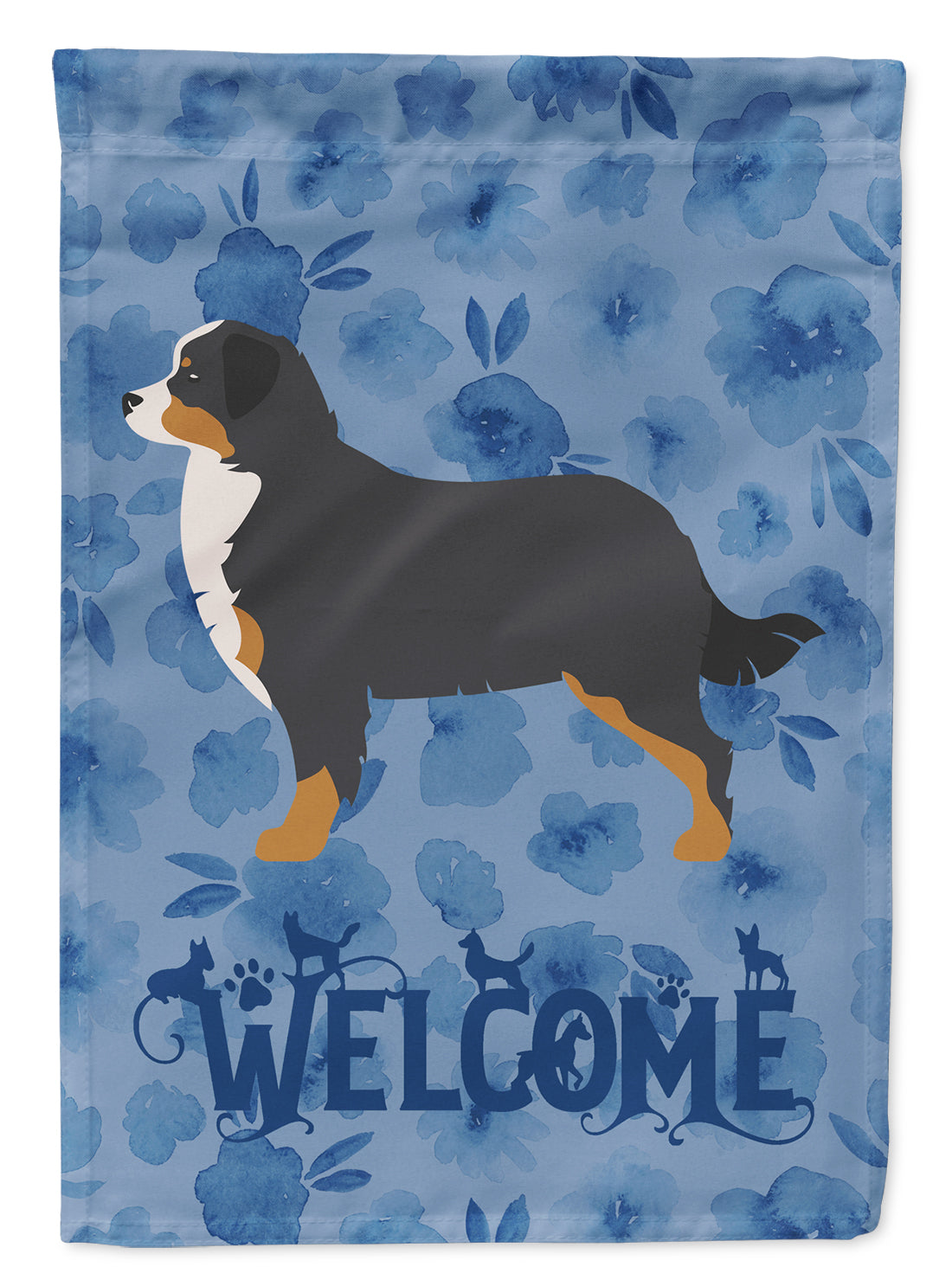 Bernese Mountain Dog Welcome Flag Garden Size CK6146GF  the-store.com.