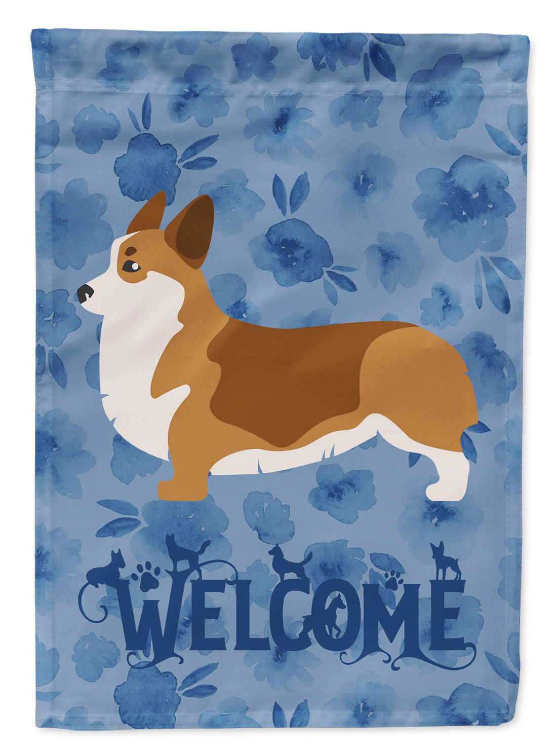 Corgi Welcome Flag Canvas House Size CK6147CHF  the-store.com.