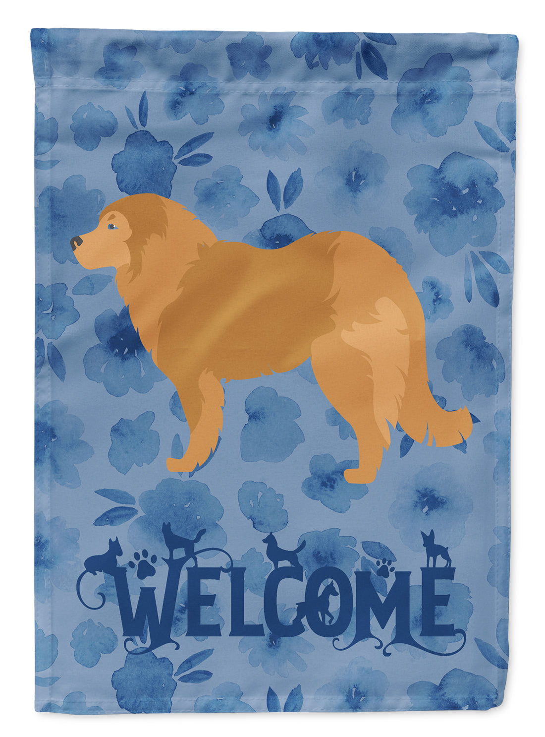 Caucasian Shepherd Dog Welcome Flag Garden Size CK6152GF  the-store.com.