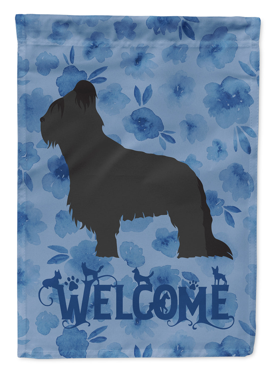 Briard Welcome Flag Garden Size CK6153GF  the-store.com.