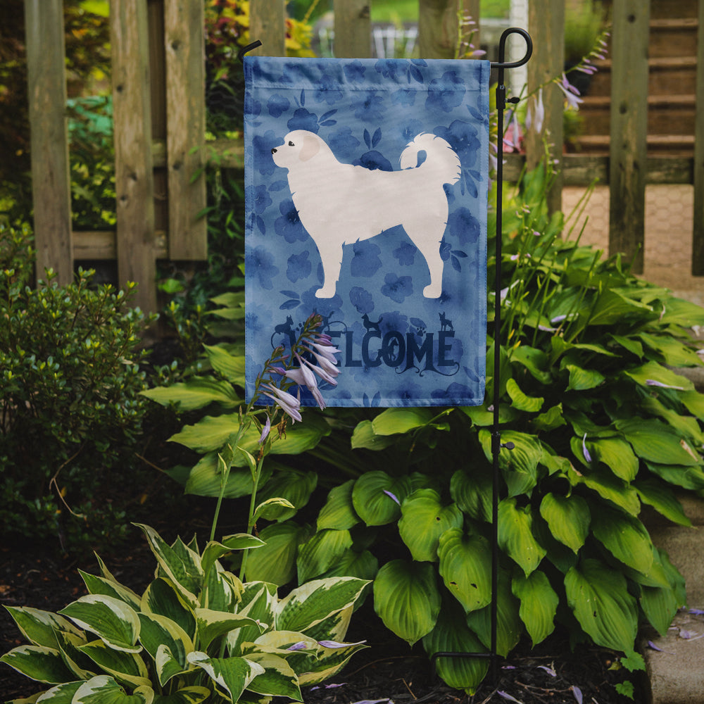 Polish Tatra Sheepdog Welcome Flag Garden Size CK6154GF  the-store.com.