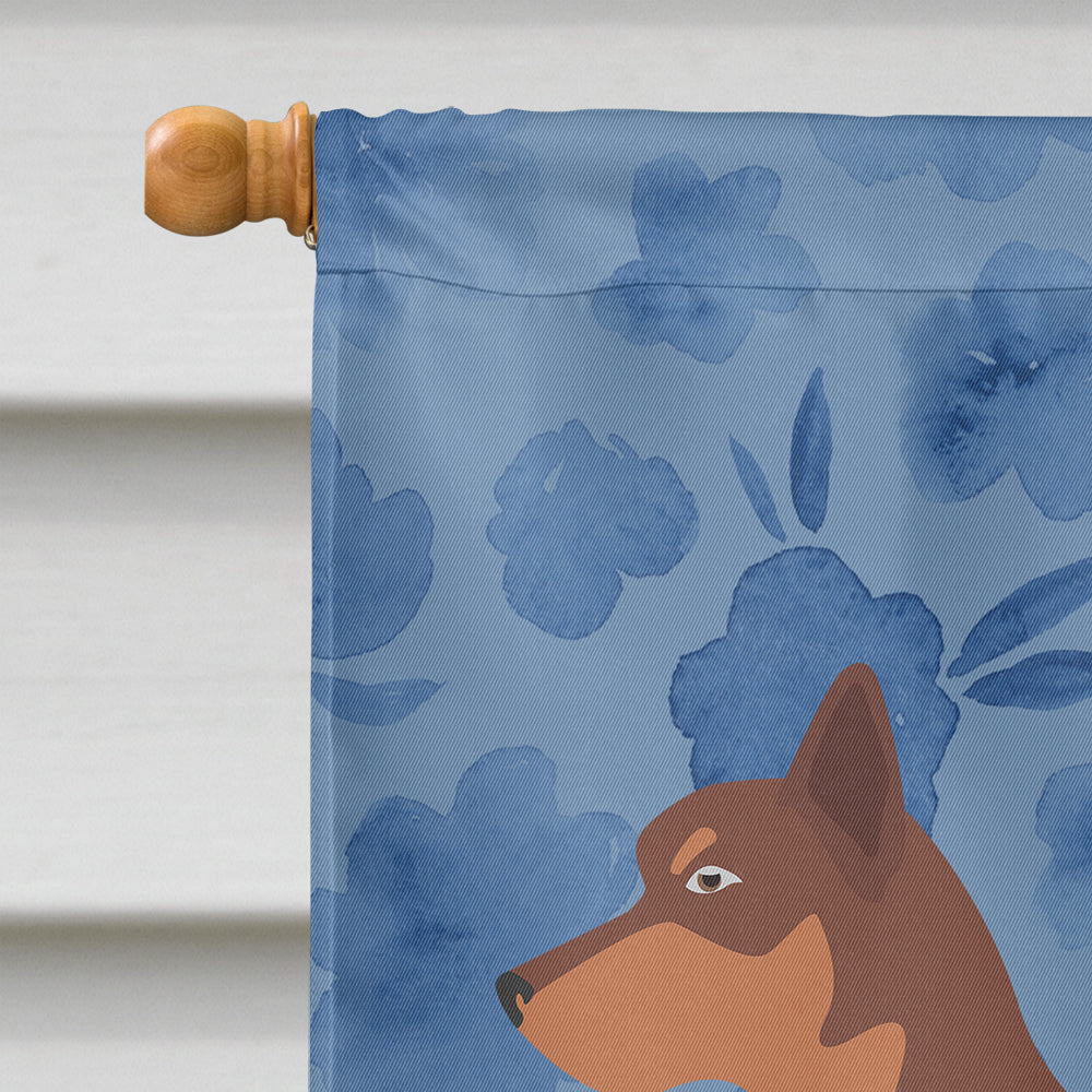 Australian Kelpie Dog Welcome Flag Canvas House Size CK6156CHF  the-store.com.