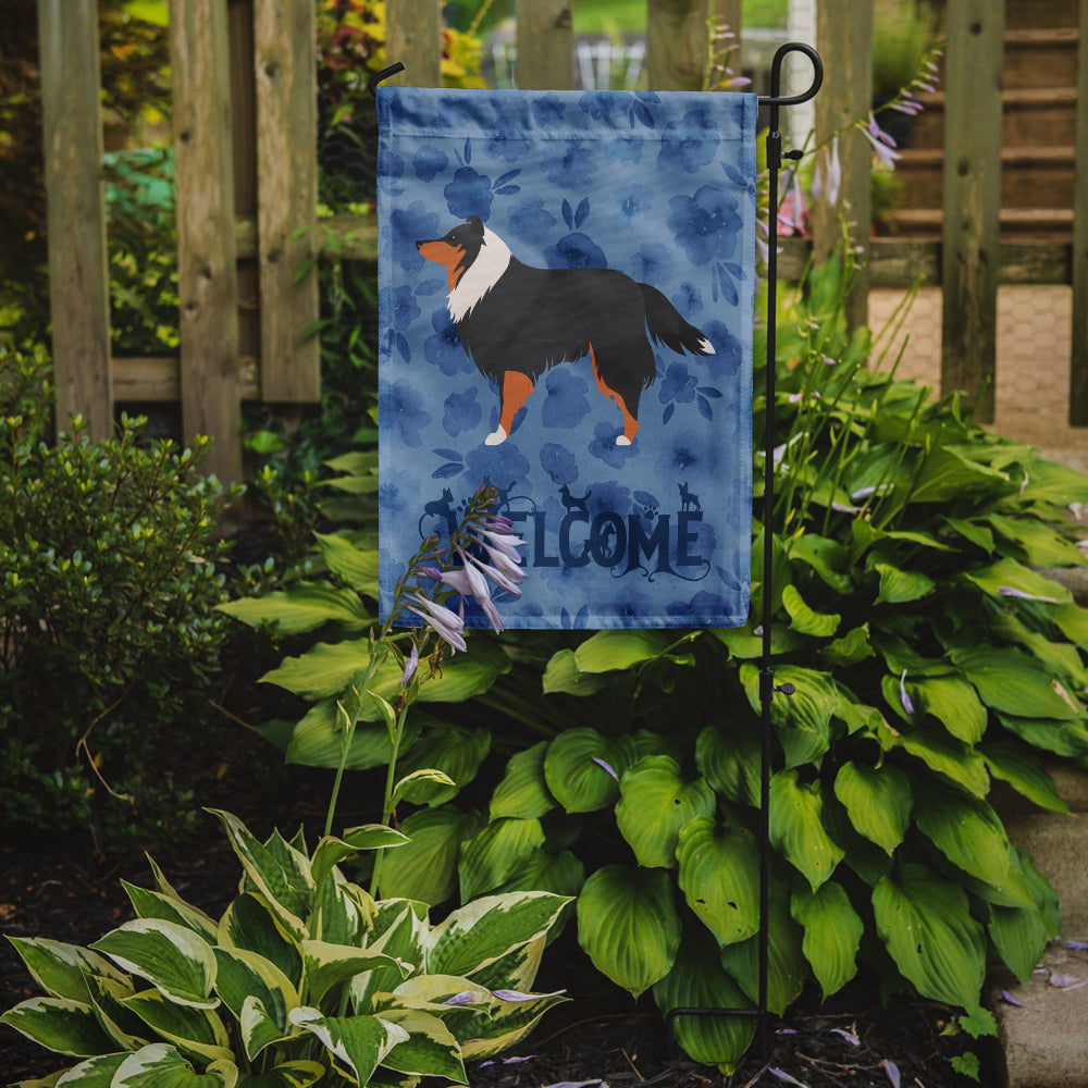 Sheltie/Shetland Sheepdog Welcome Flag Garden Size CK6157GF  the-store.com.