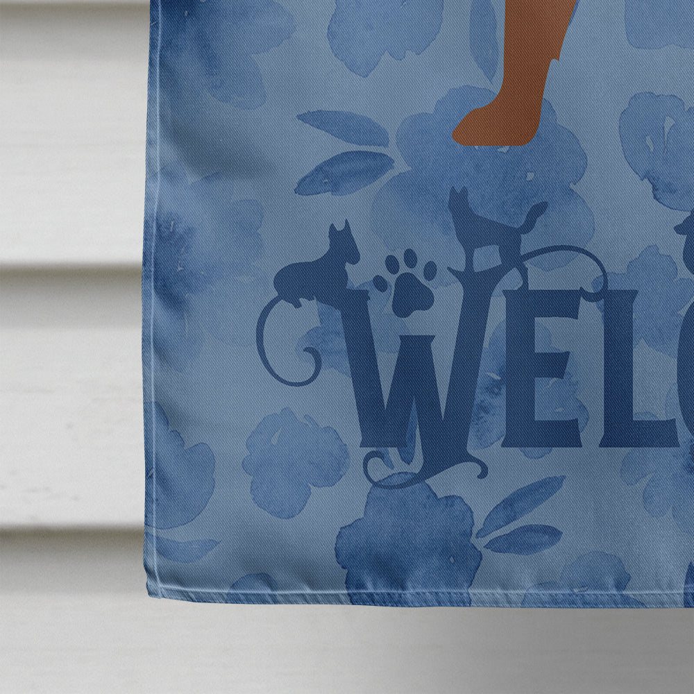 Portuguese Sheepdog Dog Welcome Flag Canvas House Size CK6158CHF  the-store.com.