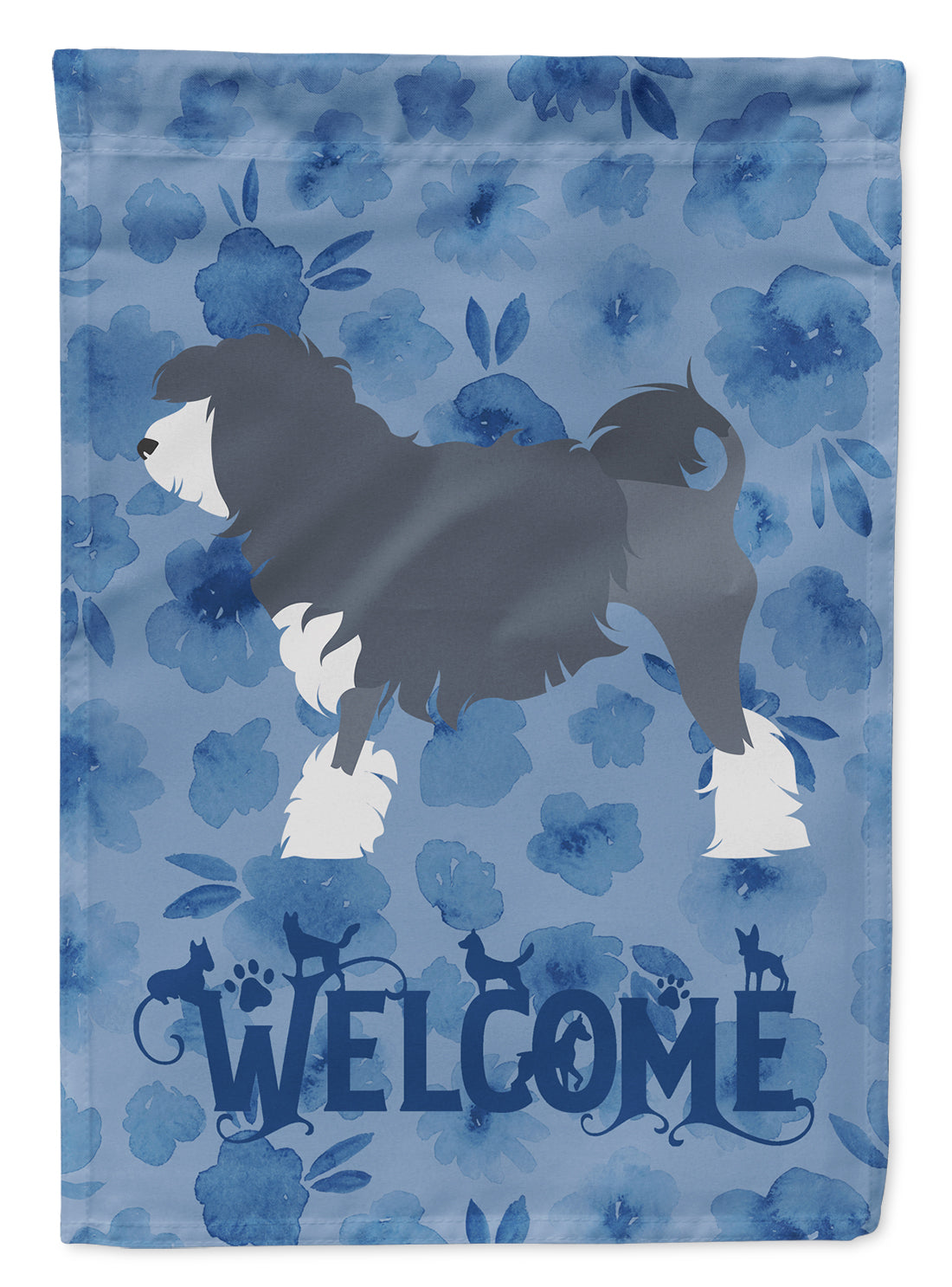 Lowchen Welcome Flag Garden Size CK6162GF  the-store.com.